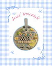 Load image into Gallery viewer, Christian Girly Summer Stanley Cup Topper | Lemonade Forrest Frank | Summer Accessories | Stanley Tumbler Accessories | Jesus Girl Gift | Gift for Her | Summertime Necessities
