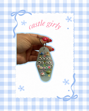 Load image into Gallery viewer, Castle Girly Motel Keychain | Homemade Keychain Bag Charm | Custom Bag Charms | Mouse Inspired | Trendy Accessories | Gift for Her | Kawaii Keychain
