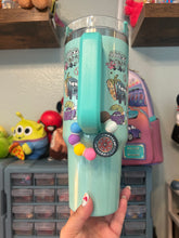 Load image into Gallery viewer, Cars Summer Tumbler 40oz | Sparkly Tumbler | Summer Time Cars | 20th Anniversary Edition | Beaded Charm with Tire |

