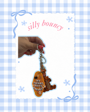 Load image into Gallery viewer, Silly Bouncy Bag Charm Hotel Keychain | Motel Keychain | Trendy Accessories | Orange Castle Inspired | Mouse Inspired | Silly Tigger | Rhinestones Keychain Bag Charm
