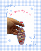 Load image into Gallery viewer, Hey Now Hey Now Lizzie Hotel Keychain | Homemade | Bag Charms | Custom Keychain | Girly Aesthetic | Magic Inspired
