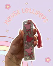 Load image into Gallery viewer, Mouse Lollipops Magic Inspired Treats Acrylic Bookmark Castle Inspired Pink Desserts

