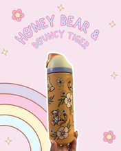 Load image into Gallery viewer, FOR YVONNE Honey Bear &amp; Bouncy Tiger 24oz Owala | Lemon Meringue Owala | Magic Castle Inspired | Custom Water Bottle | Flowers |
