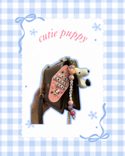 Load image into Gallery viewer, Cutie Puppy Motel Keychain | Trendy Accessories | Peanuts Snoopy | Bag Charm | Summertime Bag Charm | Hotel Keychain | Viral Bag Charms | Custom Made | Girly Accessories
