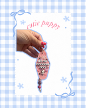 Load image into Gallery viewer, Cutie Puppy Motel Keychain | Trendy Accessories | Peanuts Snoopy | Bag Charm | Summertime Bag Charm | Hotel Keychain | Viral Bag Charms | Custom Made | Girly Accessories

