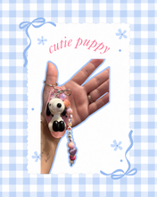 Load image into Gallery viewer, Cutie Puppy Motel Keychain | Trendy Accessories | Peanuts Snoopy | Bag Charm | Summertime Bag Charm | Hotel Keychain | Viral Bag Charms | Custom Made | Girly Accessories

